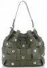 Vittoria Gotti Modna Torebka Skórzana Unikatowy Shopper Made in Italy Zielona
